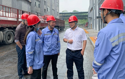 王大真到松滋肥業(yè)、楚星公司和TMP項(xiàng)目現(xiàn)場檢查工作